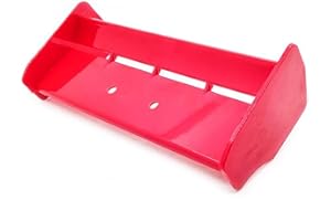 Dantenron 1/10 RC Car Force Rear Spoiler High Down Force Body Wing Tail Compatible with 1:10 Scale RC Off Road Short Course Truck Buggy Racing Car (Red)