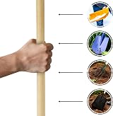 SolaDirect Hardwood Rake Handle Replacement 120 cm 47 in Wooden Shaft view 4