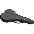 WTB Koda Bike Saddle - Comfortable MTB Saddle with Comfort Zone Pressure Relief - Gravel, Trail, Enduro, Bikepacking - Flat Nose, Black - Titanium, Chromoly, Steel Rails