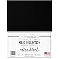 Cardstock Warehouse Sirio Ultra Black - 8.5 x 11" - 104 Lb. / 280 Gsm Premium Cardstock Paper - 25 Sheets