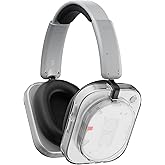 Clangpeony Case for Nothing Headphone 1, Clear TPU Ear Cups Cover Skin Protective, Shell Covers Replacement Shockproof/Washable/Sweatproof/Dust-Proof Scratch-Resistant for Men Women (Clear)