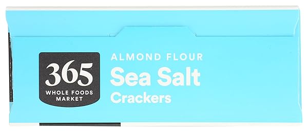 365 BY WHOLE FOODS MARKET, ALMOND FLOUR SEA SALT CRACKERS, 5 OUNCE