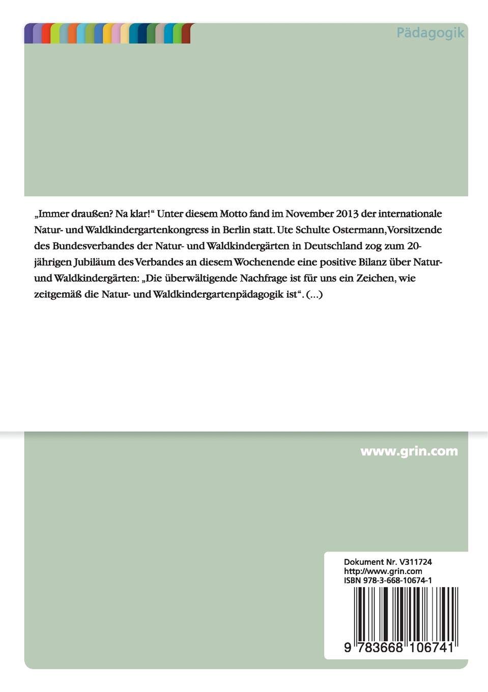 Waldpädagogik Und Die Grundbedürfnisse Von Kindern Amazon -