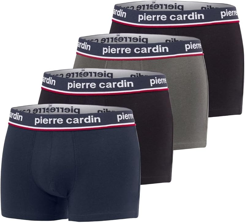 Boxershorts Herren, Unterhosen Männer, 4er-Pack, Schwarz F1 (M)