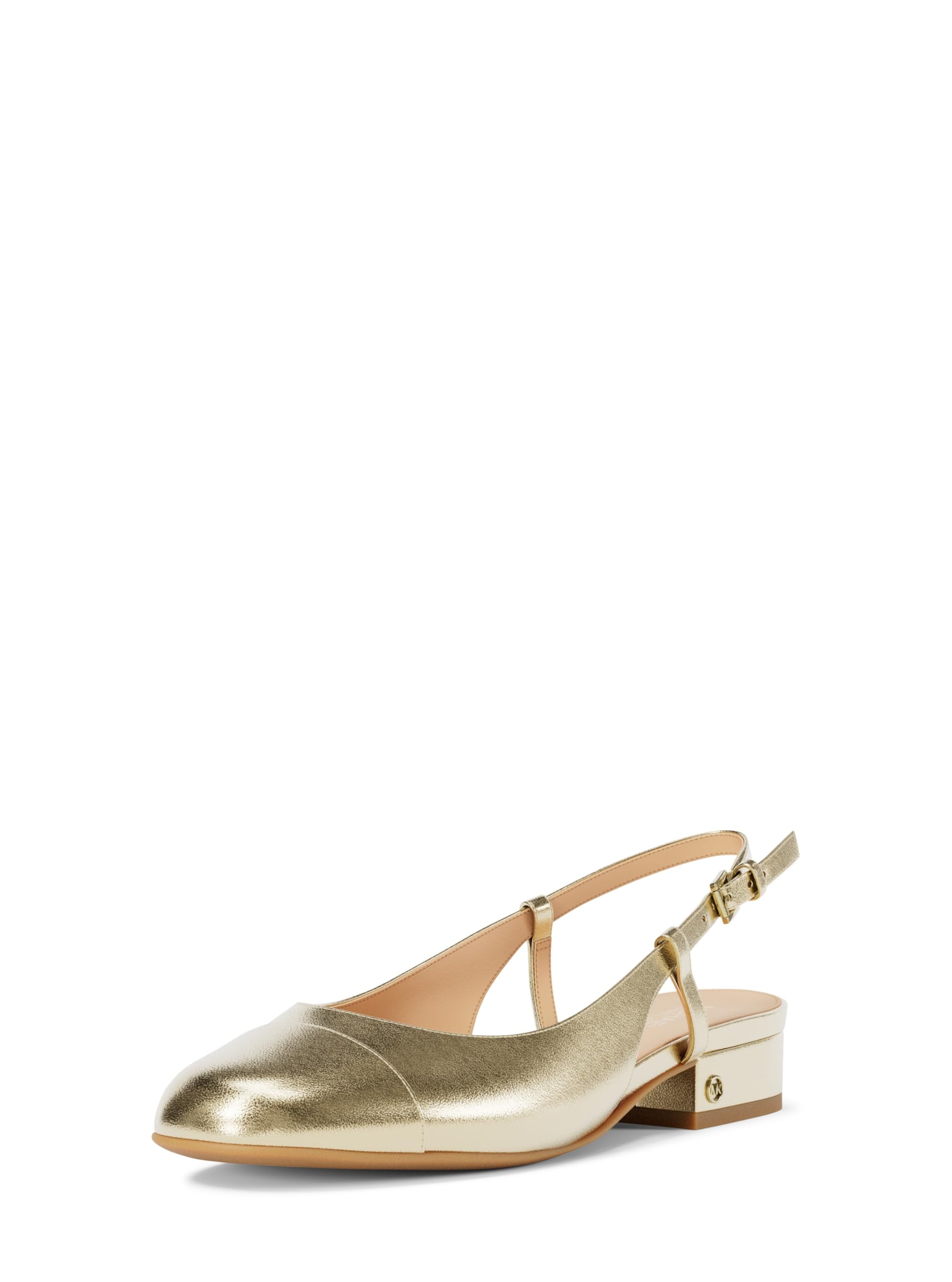 Michael Kors Women’s Perla Flex Sling Flat, Pale Gold, 7.5