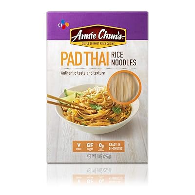 Annie Chun's Rice Noodles, Pad Thai | Vegan, 8-oz (Pack of 6) | Gluten-Free Alternative to Linguine Pasta