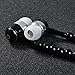 Fashionable Jewelry Pearl Necklace Earphones with Mic Beads 3.5mm in-Ear Wired Headphone Headphone Connect to iPod, iPhone, Droid, BlackBerry, Mp3 Player and All 3.5mm Audio Devices (Black)