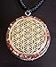 ZZYBIA Flower Of Life Orgone Pendant LARGE 2.25 inch