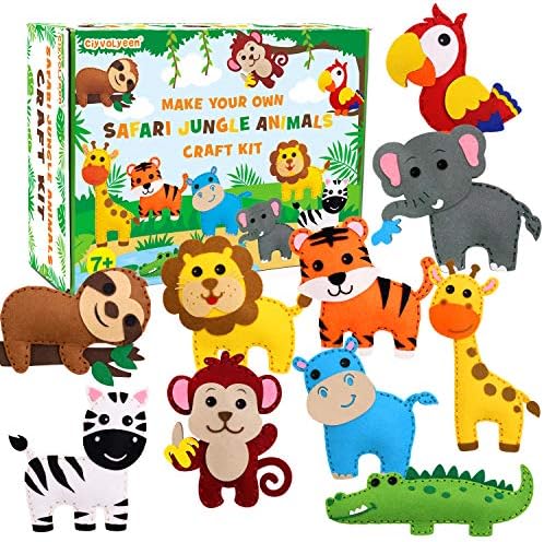 Safari Jungle Animals Sewing Kit Zoo 