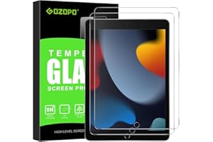GOZOPO Screen Protector for iPad 9th/8th/7th Generation, Tempered Glass Film - iPad 9/8/7 10.2-Inch 2021/2020/2019 Release (2