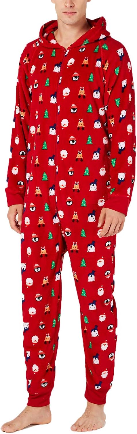 Family PJs Mens Chirstmas Holiday One-Piece Pajamas at  Men’s Clothing store