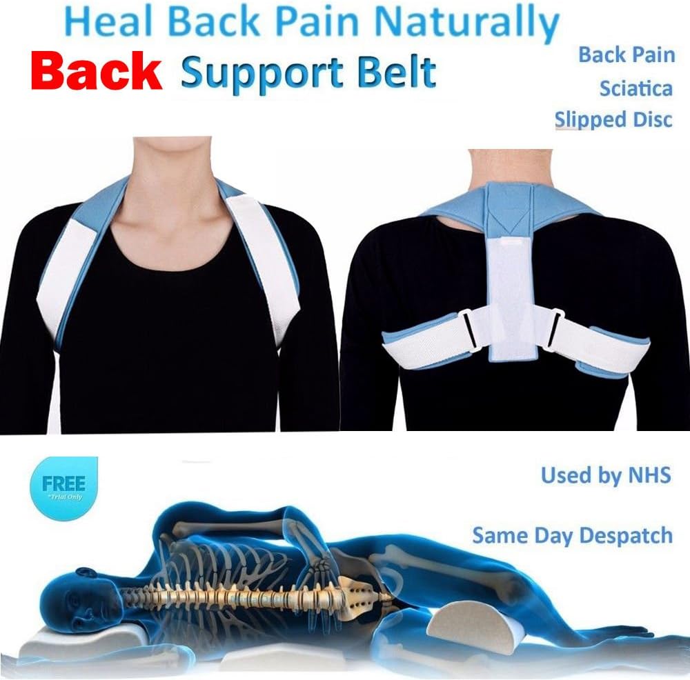 Hmond(TM) 1 Pc Brace Band Belt Correction Posture Corrector Body Back Support Shoulder Health Care wholesale Selling