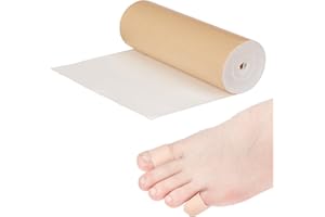 Rolyan Latex-Free Moleskin, 9" x 4 Yards, White, Adhesive Backing Moleskin Padding for Use with Splints, Braces, and Casts, Non-Latex Roll of Prewrap, Undercast Wrap for Skin Protection and Support