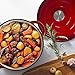 Imperial Home Cast Iron Enameled Dutch Oven Pot with Lid 5 qt, Sauce Pan, Pasta Server, Stove Top Pot, Dish for Sourdough Bread, Slow Cooking Chicken, Soup & More, Kitchen Cookware - Red