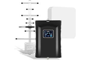 AMSIGNALBARS Cell Phone Signal Booster for Home ，Up to 5000 sq ft，Cell Phone Booster for Band 66/2/4/5/12/17/13/25,Boosts 5G 4G LTE for Verizon AT&T T-Mobile All U.S. Carriers, FCC Approved