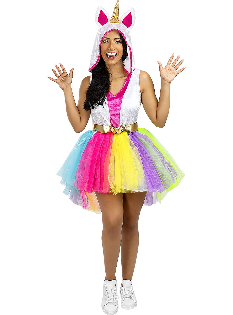 Funidelia | Unicorn Costume for woman Original & Funny - Costumes for adults, accessory fancy dress & props for Halloween, carnival & parties - Size M