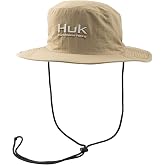 HUK Men's Standard Boonie, Wide Brim Fishing Hat, Mudminnow