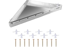 EXODIOS Floating Corner Shower Bench,12"×12"×17" Versatile Versatile Corner Shower Bench Kit, Space Saving, Suitable for Compact Shower Rooms