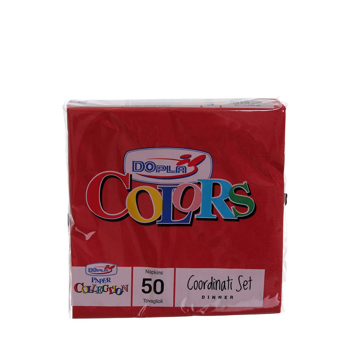 DOPLA 50 Napkins 33 x 33 Red 2 Ply - Euro Line