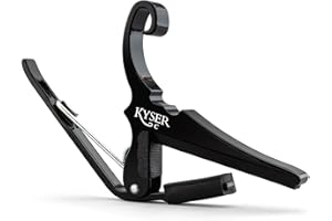 Kyser Musical Products Quick-Change Guitar Capo, KGCBA, Black - For Classical Guitars, Made in USA, Quality, Strong, Lightweight, Quick & Easy Key Changes, Innovative, Perfect Fit For Classicals