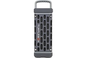 Turtlebox Ranger: Loud! Outdoor Portable Bluetooth 5.4 Speaker | Rugged, Waterproof, Ultra-Portable | Plays to 105 db, Deep Bass, Shockproof, Unlimited Pairing for Full Stereo Experience, Gray