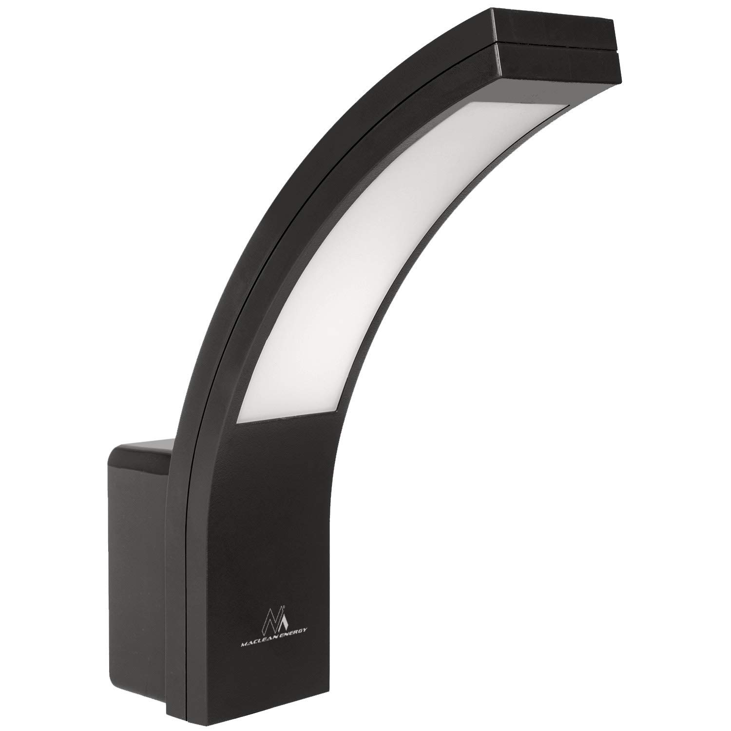 Maclean MCE343 Facade LED Lamp 800lm 10W IP54 Outdoor Wall Lamp Energy-Saving 4000K (Black)