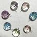 Outus 48 Pieces Glass Dome Imitation Gemstone Clear Round Dome Tiles Christmas Decor, Non-calibrated Round (25 mm/ 1 Inch)