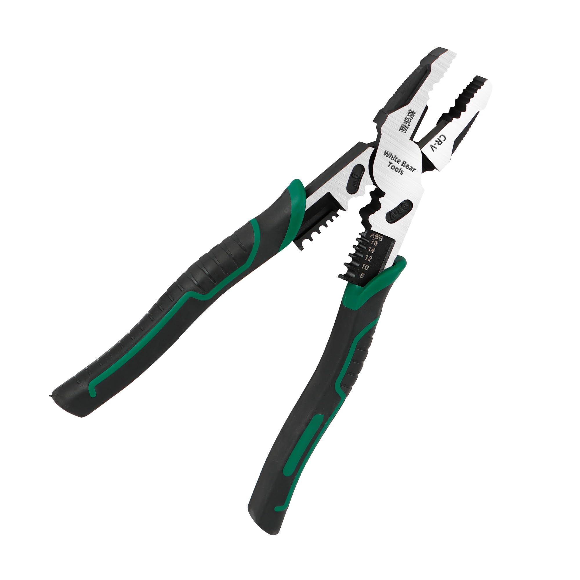 Photo 1 of Linemans Plier Linesman Pliers, Heavy Duty Wire Strippers Cable Cutters, Screw Gripping tool, Crimping Plier (9 Inch Green)