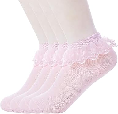 baby girl white socks with lace