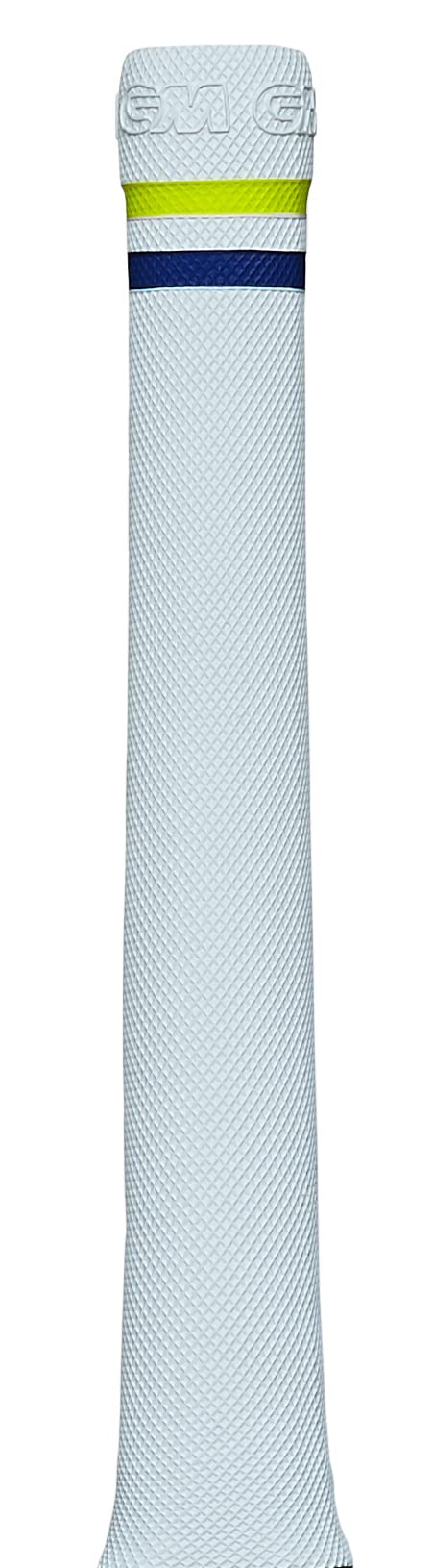 GM | 12 Pro-Lite Cricket Bat Grips | Premium Rubber | Suitable for Virtually All Bats | Full Size - 12 Inches | Can Be Cut Down For Shorter Handles | 12 Pack | White/Fluro Yellow/Navy | Gunn & Moore