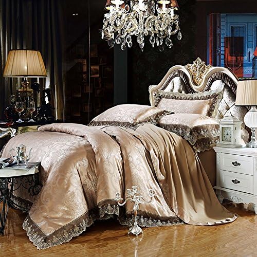 Svetanya - Luxury Mandala Pattern - Duvet Cover Bedding Sets (Duvet Cover+ Bedsheet+ Pillowcases) - 800TC Silk Cotton Jacquard Fabric Queen Size 200x230cm
