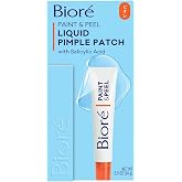Biore Paint &amp; Peel Liquid Pimple Patch Salicylic Acid Treatment, .5 fl oz | Invisible Acne Spot Treatment, Salicylic Acid Formula, Up to 100 Uses, Peel-Off Pimple Patch, Oil-Free, Non-Comedogenic