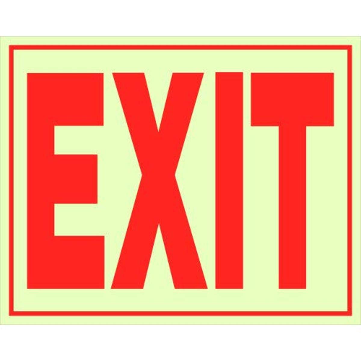 Hillman 840200 Glow-in-The-Dark Exit Sign 8" x