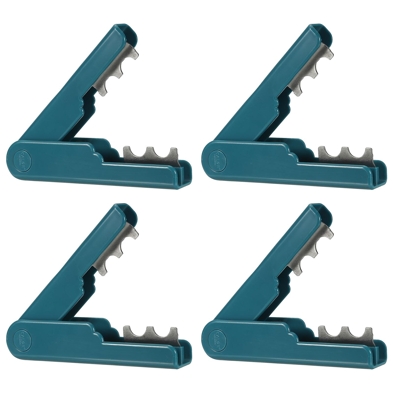 PATIKIL Rose Thorn Stripper Tool, 4Pack Metal Thorn Remover Tools Rose Stem Leaf Thorn Stripper for Rose Flower Floral Arrangement, Blue