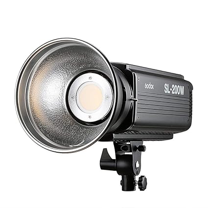 Godox SL-200W 200W LED-Videoleuchte, Bowens Mounts5600K, Studio-Dauerlicht-LED-Lampe für Kamera DV-Camcorder (Weißlichtversio