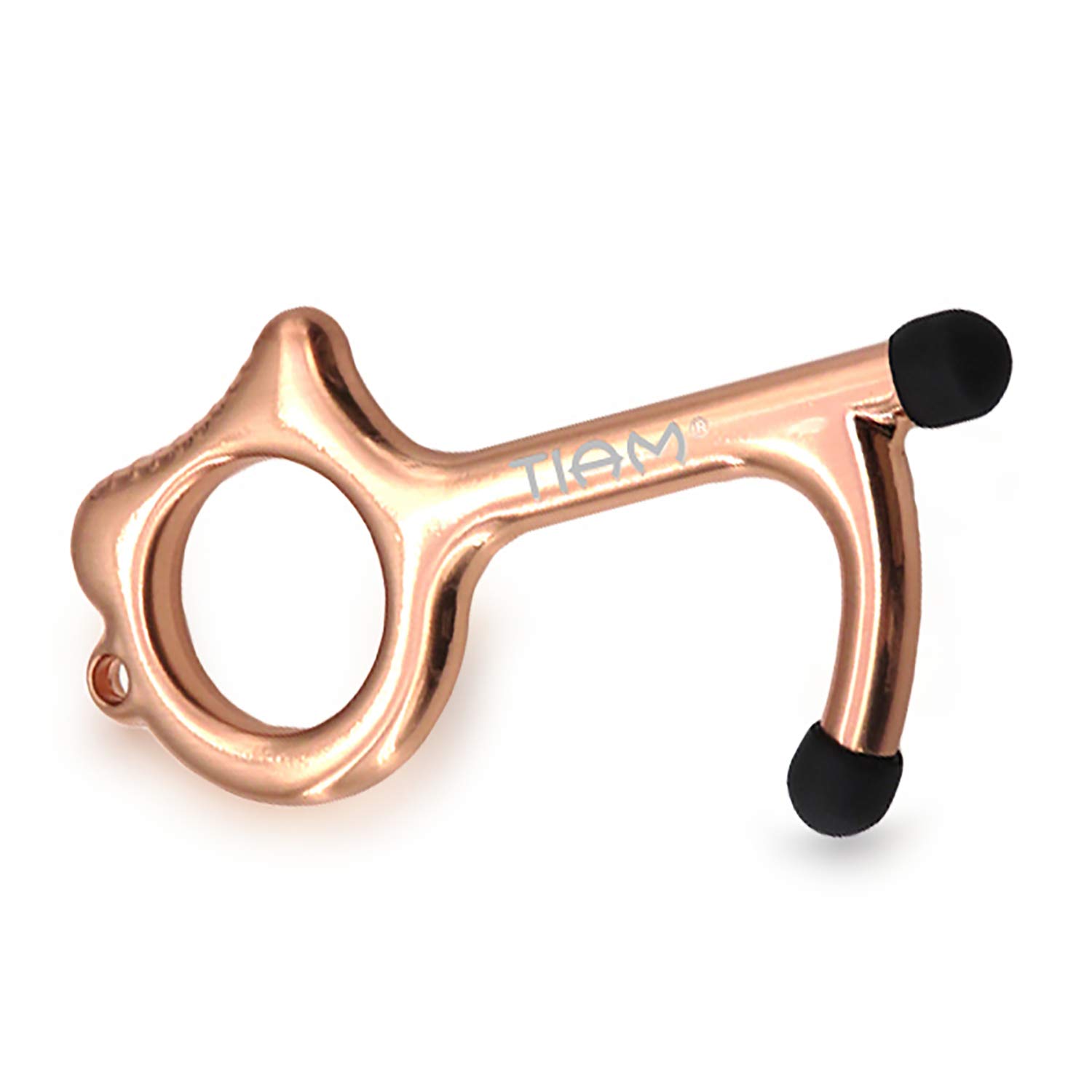 TIAM Contactless Door Opener Tool, Antimicrobial Hygiene Keychain, Ergonomic Hook No Touch Key Safety Tool for Outdoor Door Handle Closer Touchscreen ATM Mobile Stylus