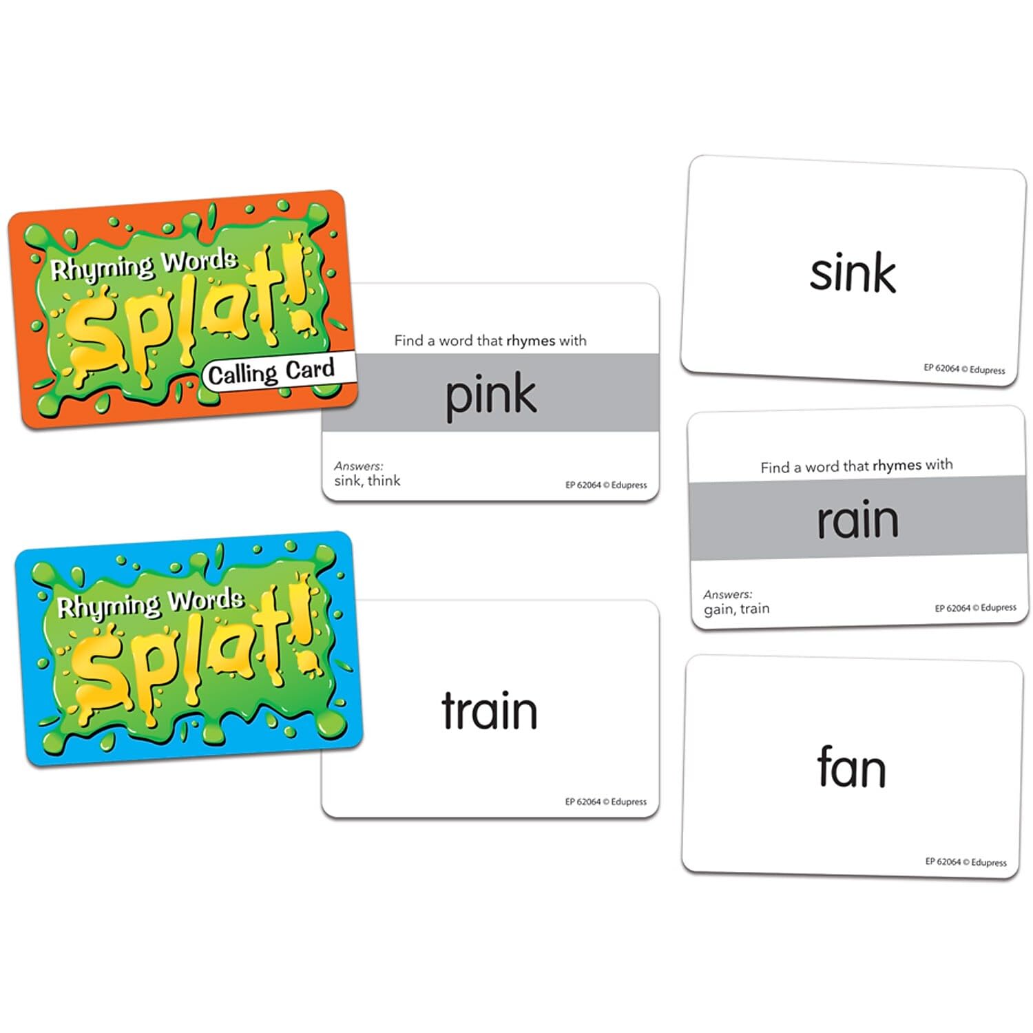 Teacher Created Resources Rhyming Words Splat Game