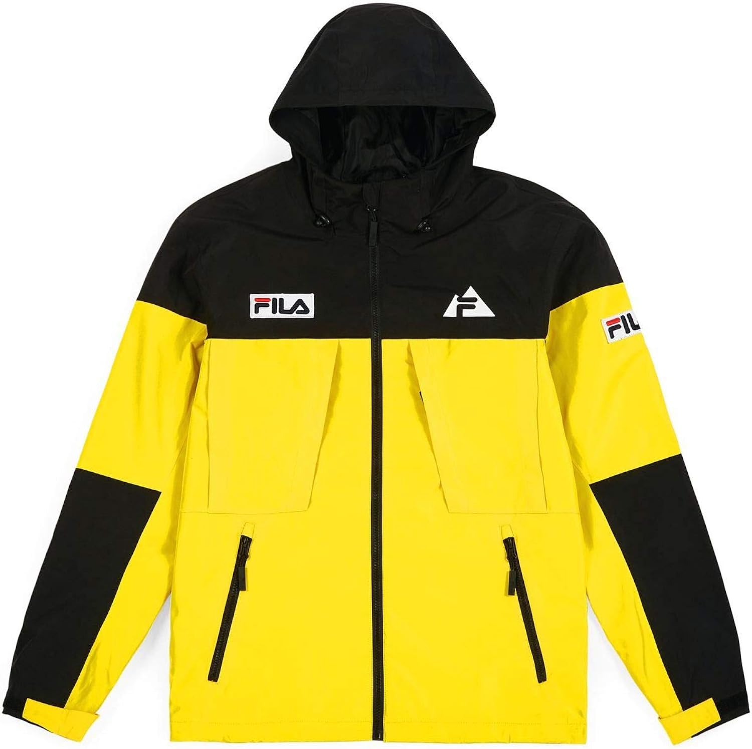 black and yellow fila jacket