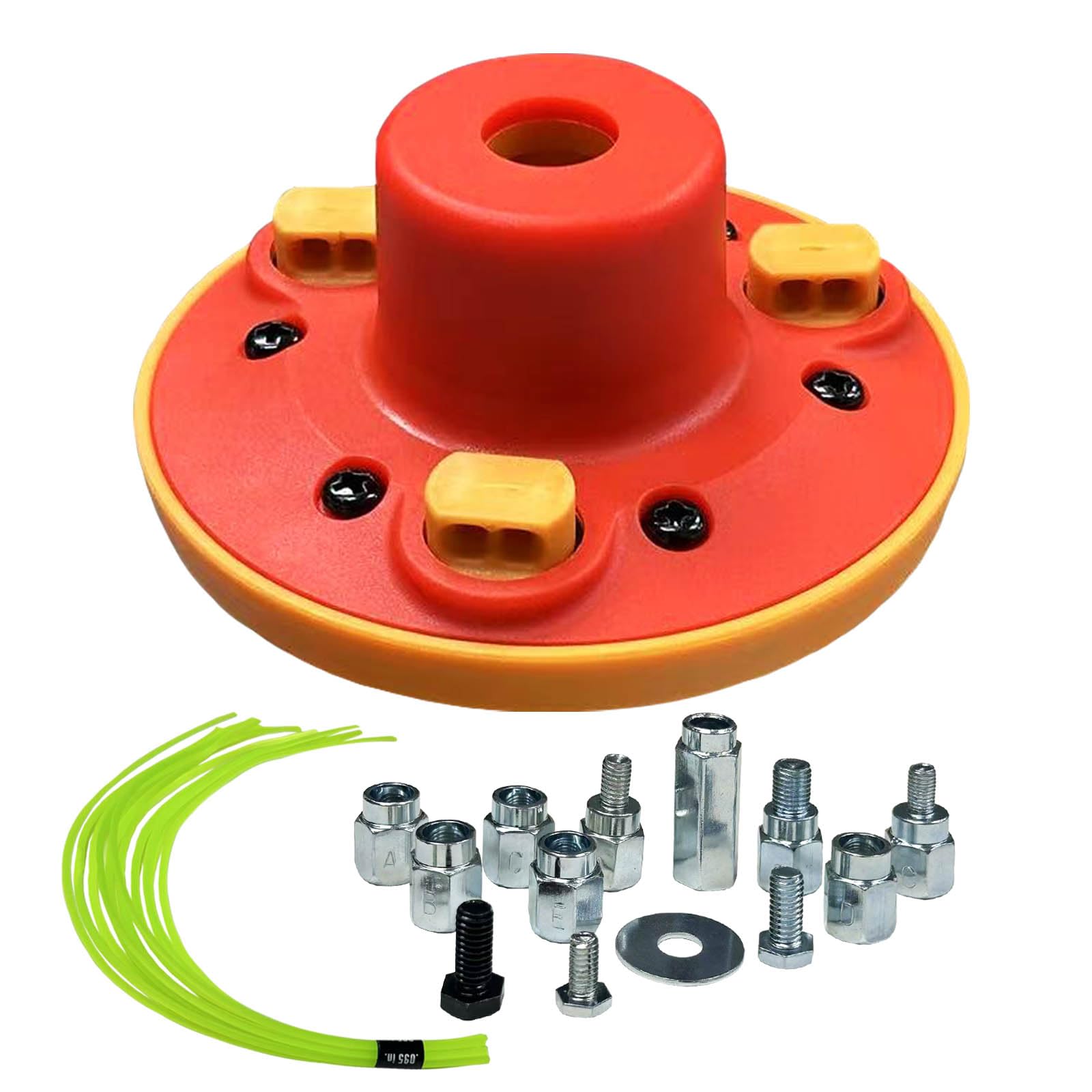 Photo 1 of Universal  Eater Head, Easy Load String Trimmer Head Replacement Weed Wacker Head for Echo, Ego, Dewalt, Stihl, and Husqvarna, Includes 12pcs 1FT-0.095" Trimmer Line