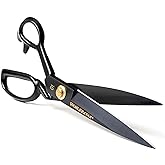 Fabric Scissors - 10 Inch (25.4 cm) Professional Sewing Scissor High Carbon Steel Sharp Scissors, Heavy Duty Leather Scissors