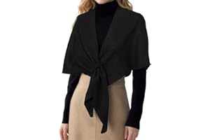 RIIQIICHY Shawl Wrap Women Pashmina Triangle Cape Knit Sweater Scarf for Fall Winter Fashion Accessory