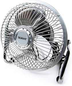Ventilador Silvano pequeño 15.24cm.modelo:SL-VENT-6M Plata,: Amazon.es
