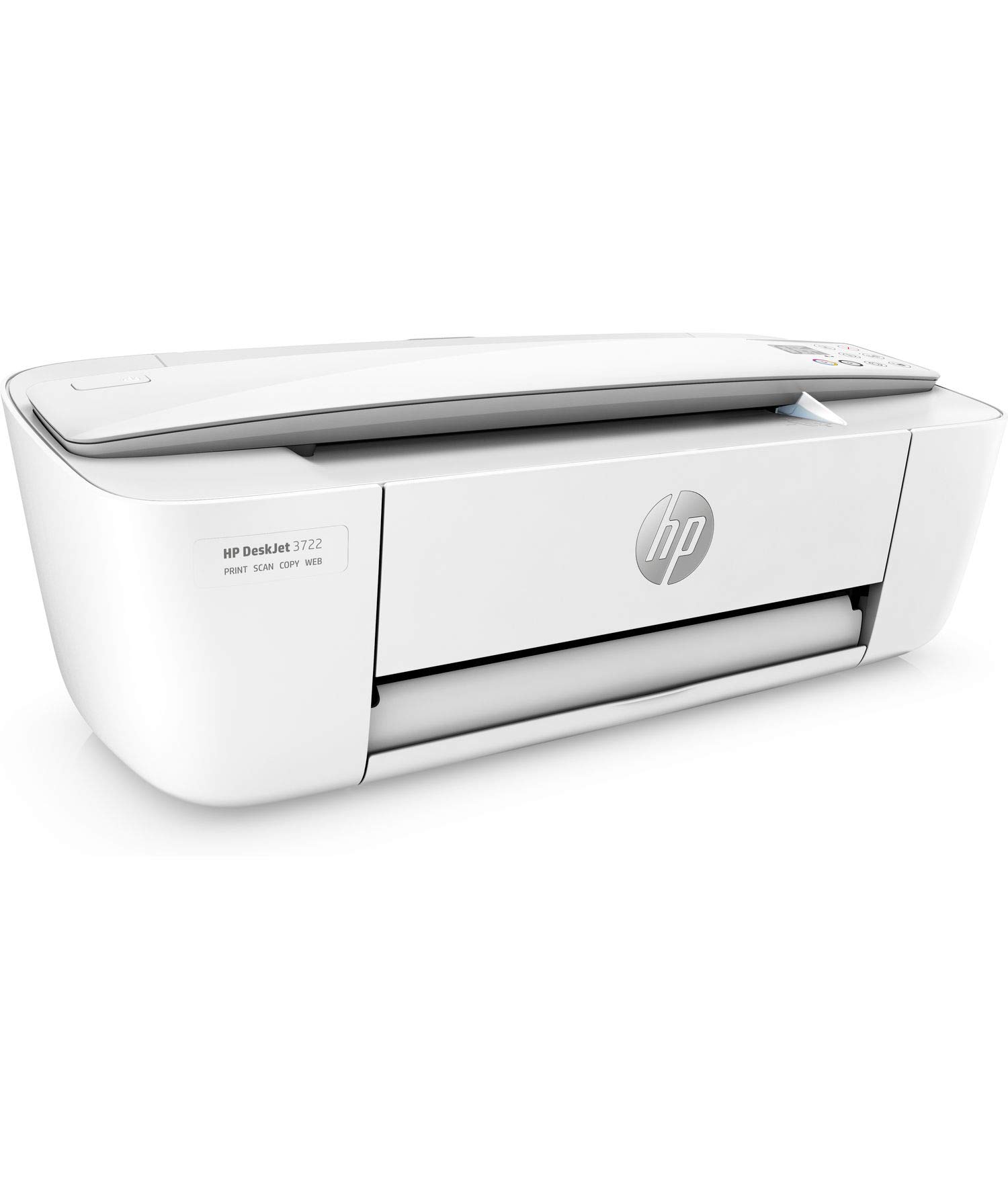 HP DeskJet 3755 Compact All-in-One Wireless Printer with Mobile Printing, Instant Ink ready - Stone Accent (J9V91A) (Renewed)