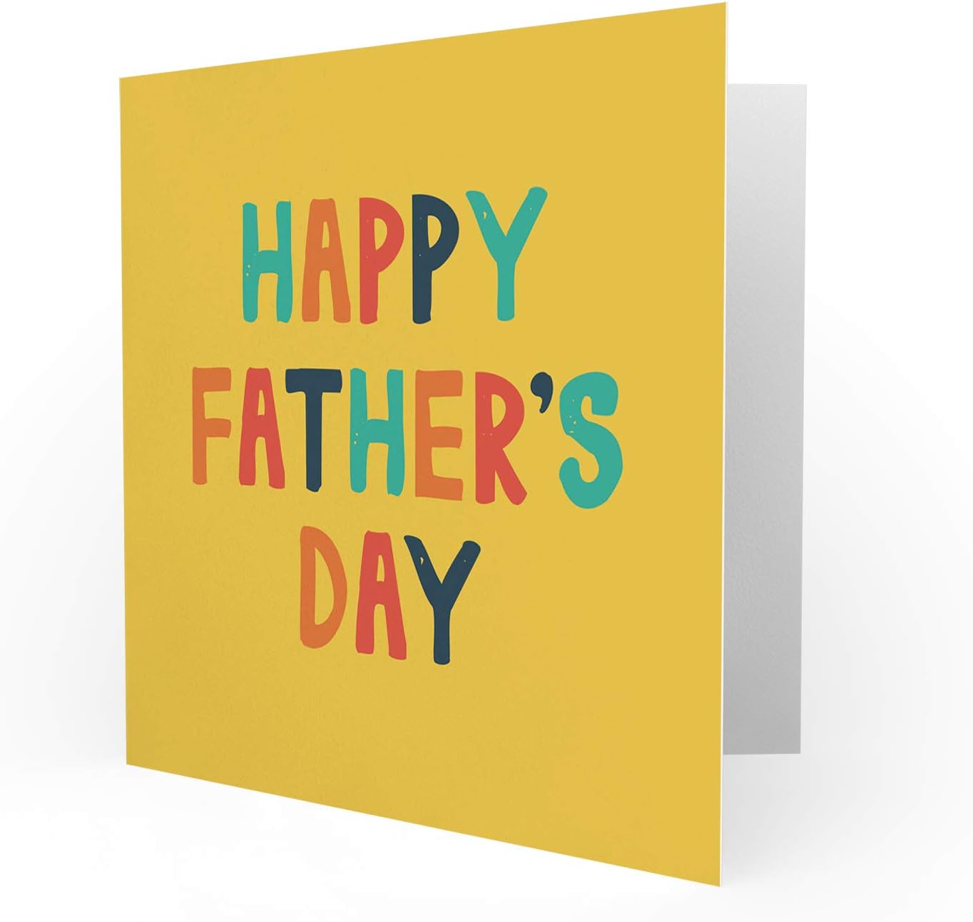 Wee Blue Coo FATHERS' DAY BLOCK BOLD COLOUR NEW ART GREETINGS GIFT CARD, 15 x 15 cm - Image 3