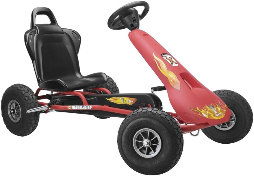 Ferbedo Air Racer Pneumatic Tyres Go Kart (Red)
