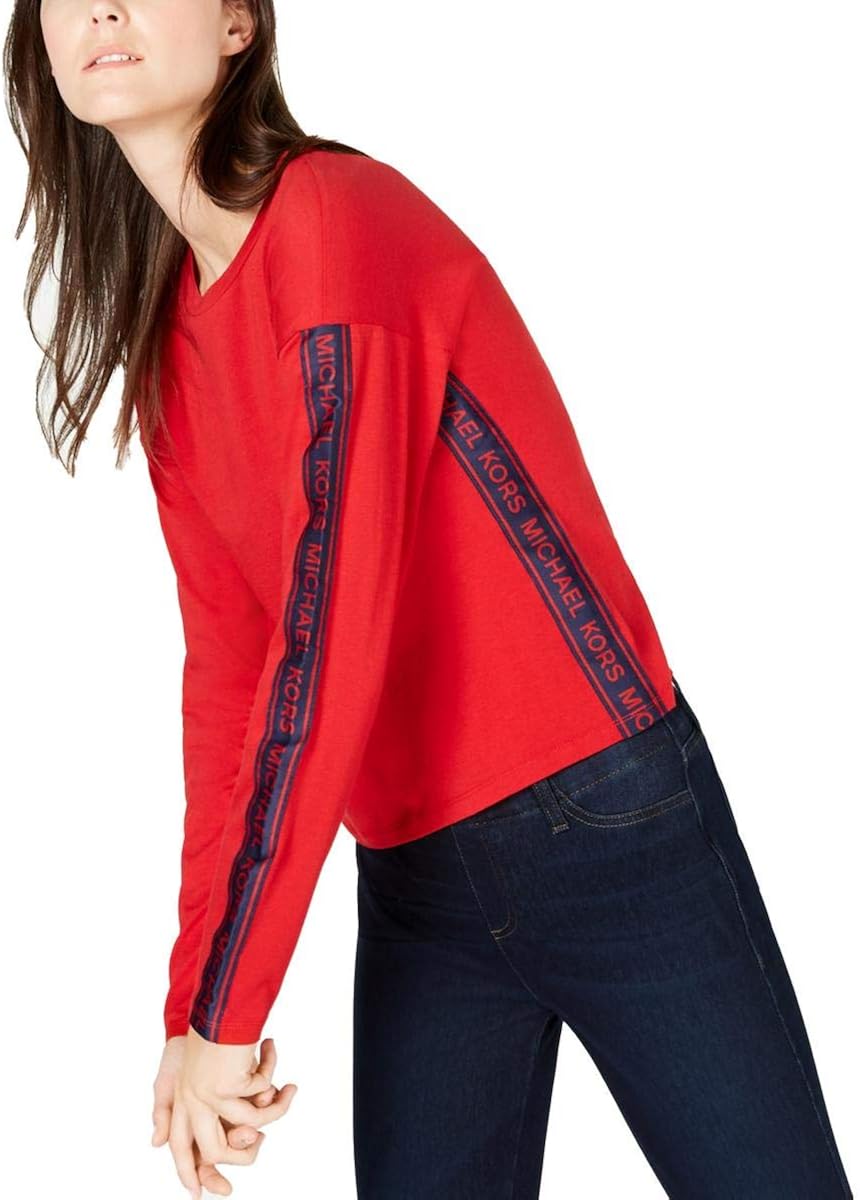 womens michael kors logo t shirt