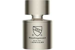 HOUTINGMAAN NSF Certified Kitchen Sink Faucet Aerator - 360°Rotatable Faucet Sprayer Head Replacement, Water Saving Swivel Aerator with 2 Spray Models, 55/64 Inch-27UNS Female Thread - Brushed Nickel