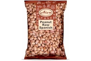 AIVA WE BELIEVE IN QUALITY Raw Spanish Peanuts (10 Pound Case) Package May Vary