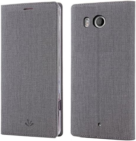 HTC U11 Case/HTC Ocean Case,PU Leather wallet Slim Thin case Flip Folio [Kickstand Feature] with ID&amp;Credit Card holder Magnetic Closure TPU Bumper Full cover case for HTC U11 (gray)