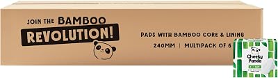 The Cheeky Panda Organic Sanitary Towels Light Flow 6x15 Pads 90